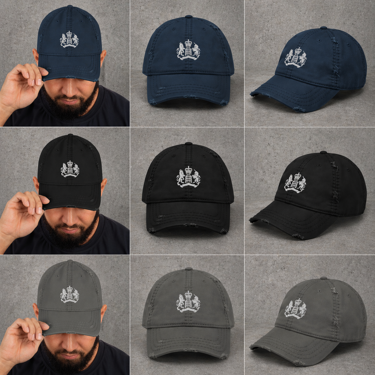 Distressed S.I.S. Logo Hat