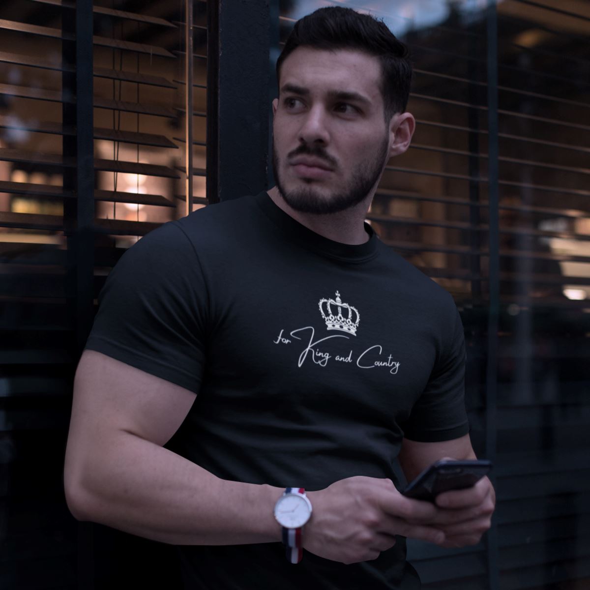 For King and Country T-Shirt SIS Training Gear Black S 