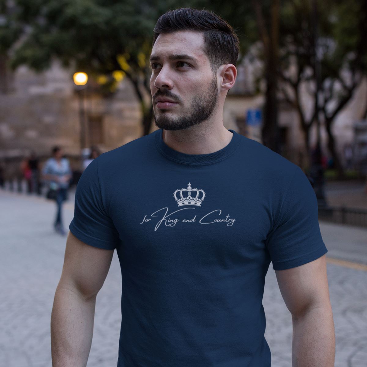 For King and Country T-Shirt SIS Training Gear Navy S 