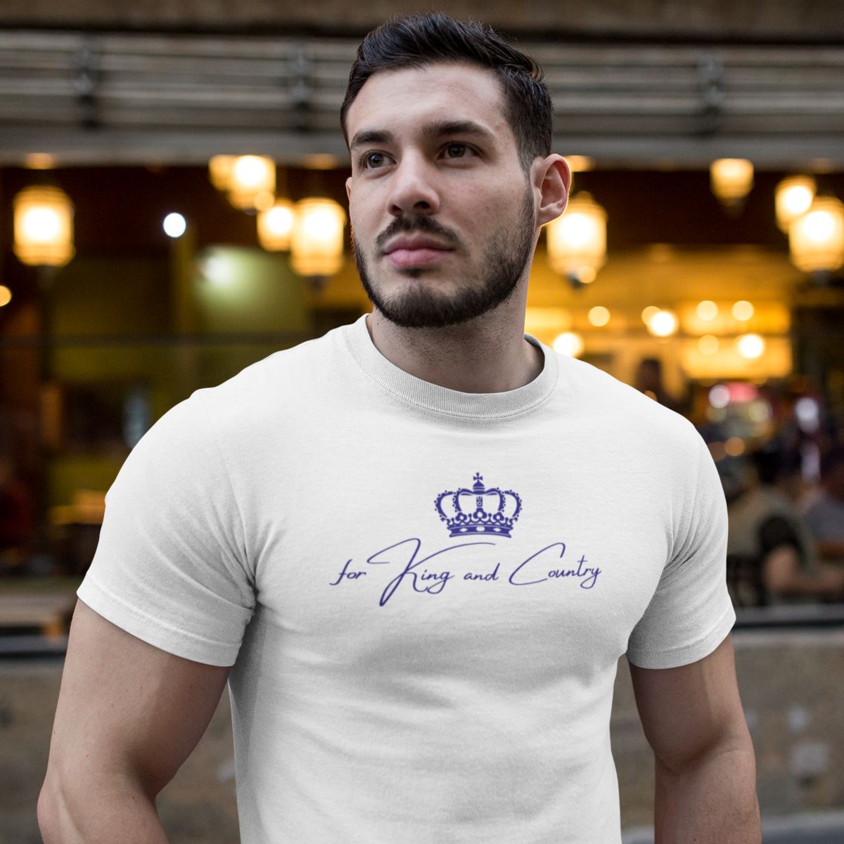 For King and Country T-Shirt SIS Training Gear White S 