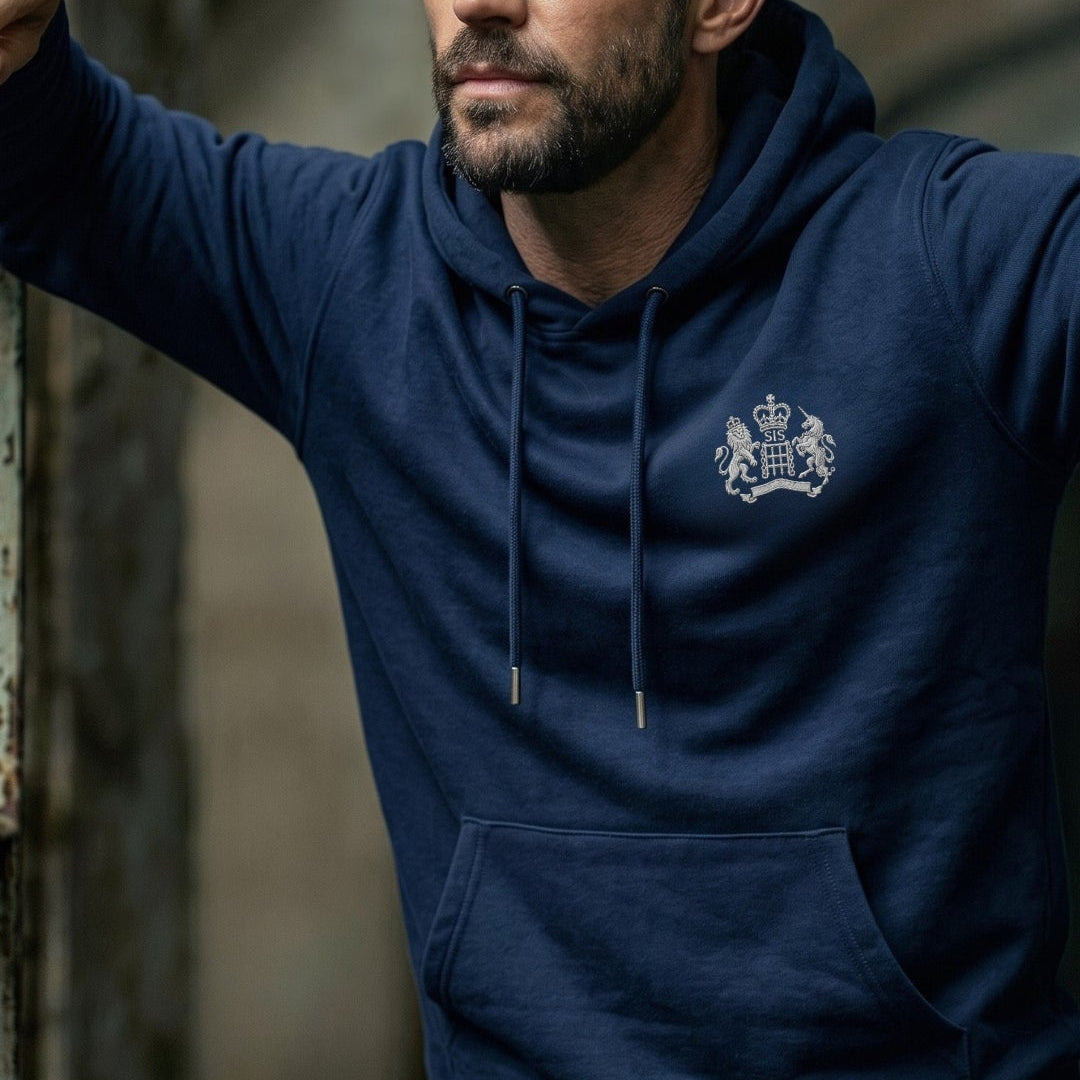 Man wearing James Bond Training Hoodie from Skyfall