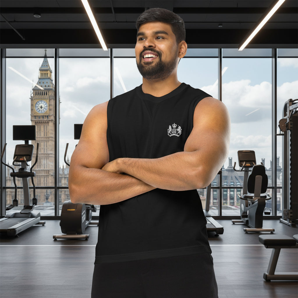 S.I.S. Sleeveless Muscle Shirt - Black