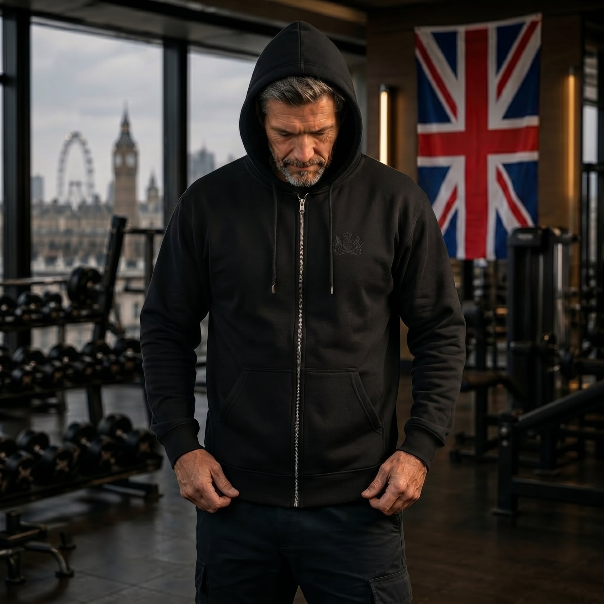 Stealth Heavy Blend Zip Hoodie