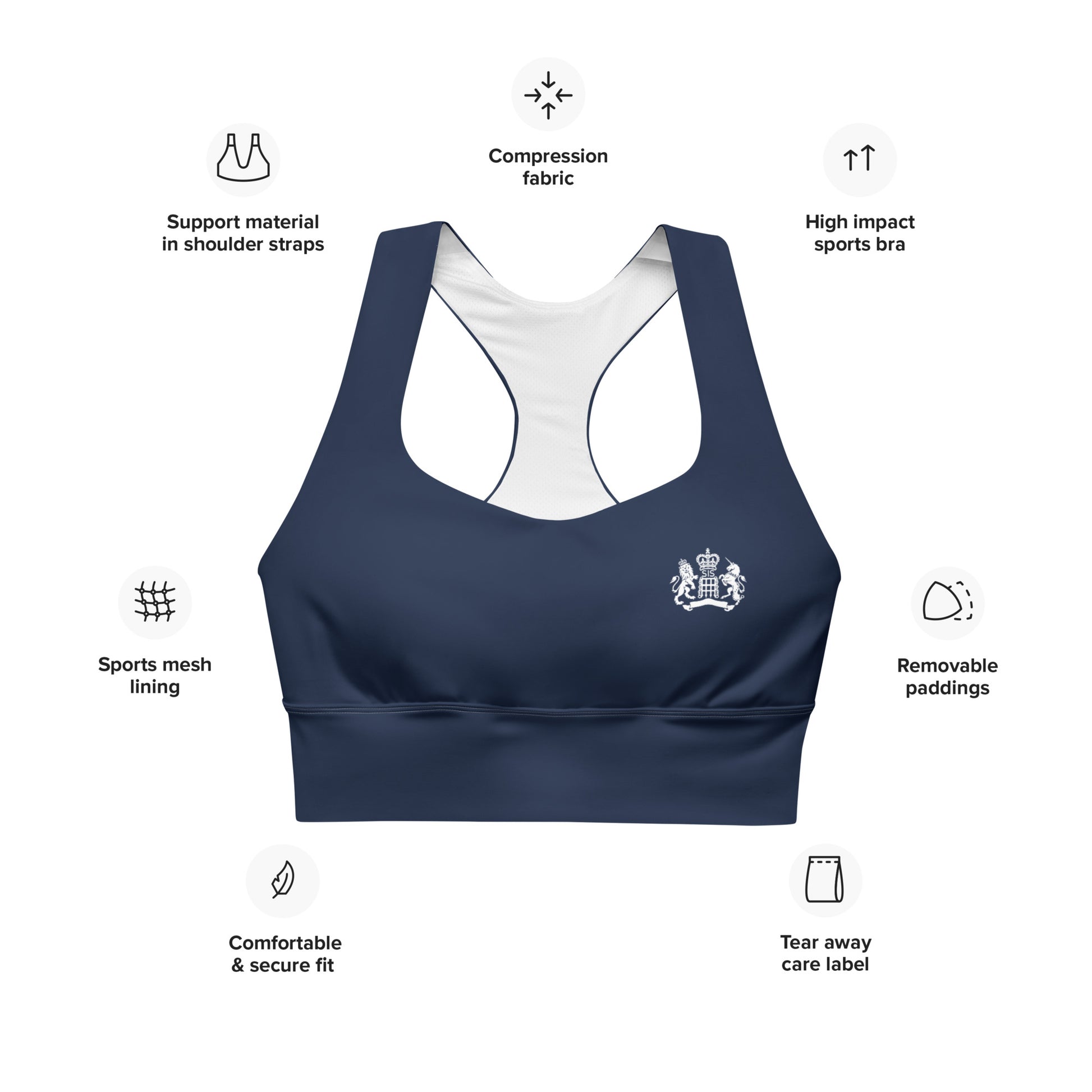Recycled Longline Sports Bra