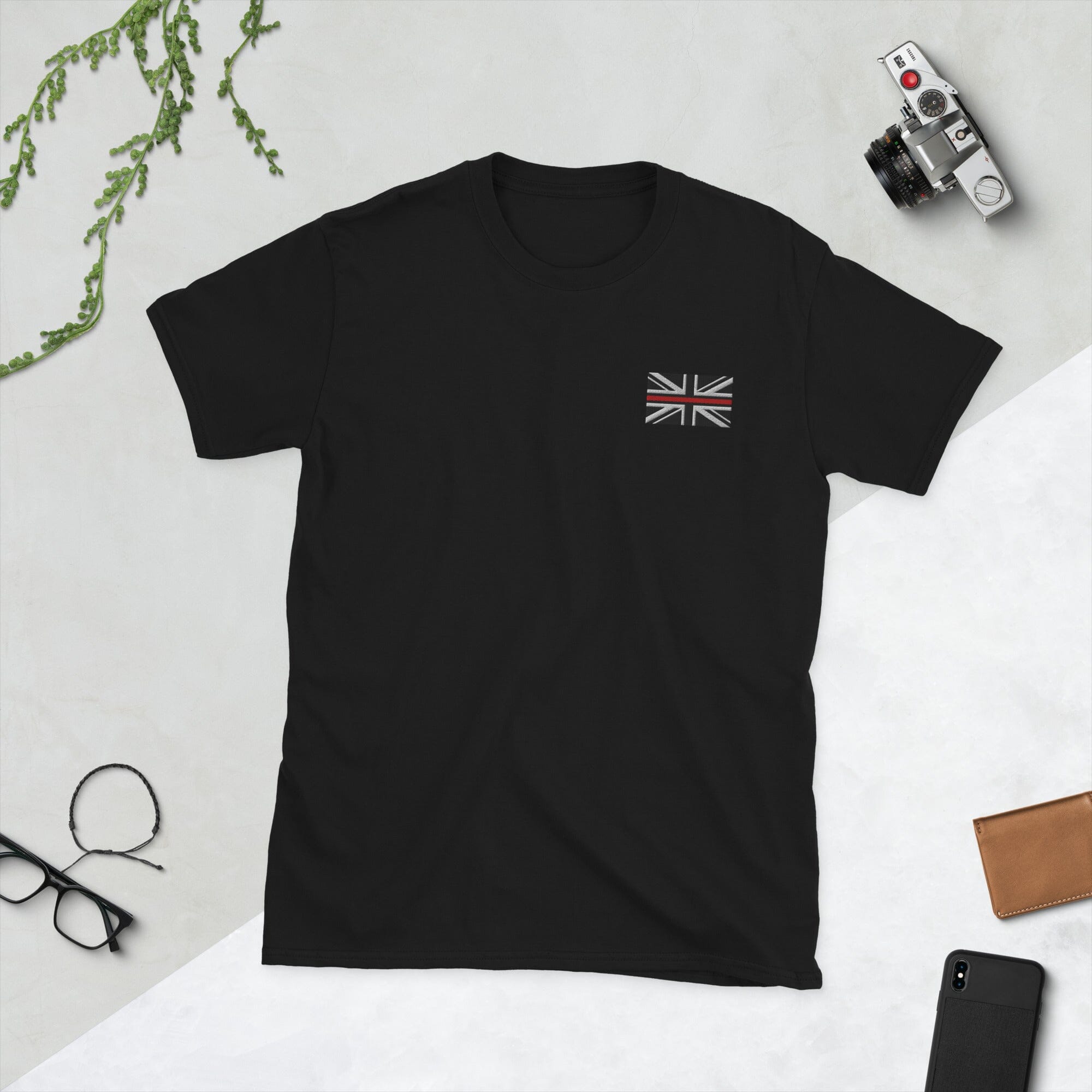 Union Jack Logo T-Shirt SIS Training Gear Black S 