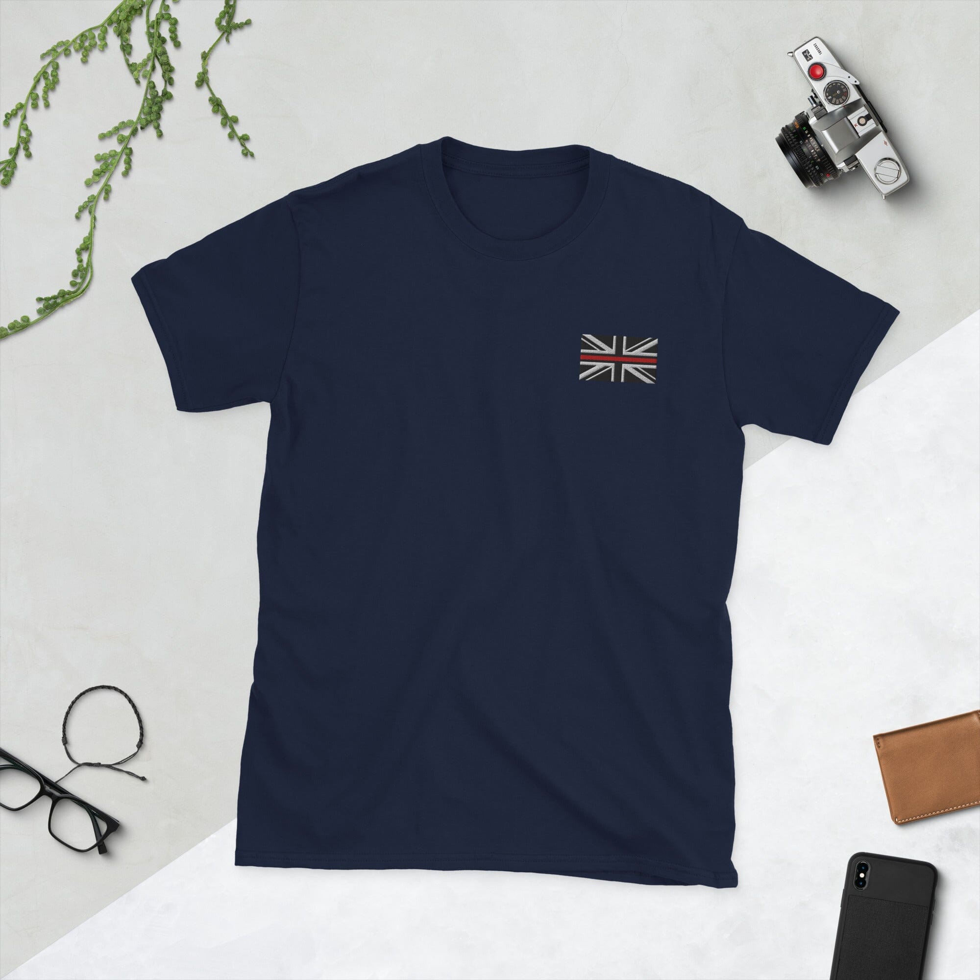 Union Jack Logo T-Shirt SIS Training Gear Navy S 