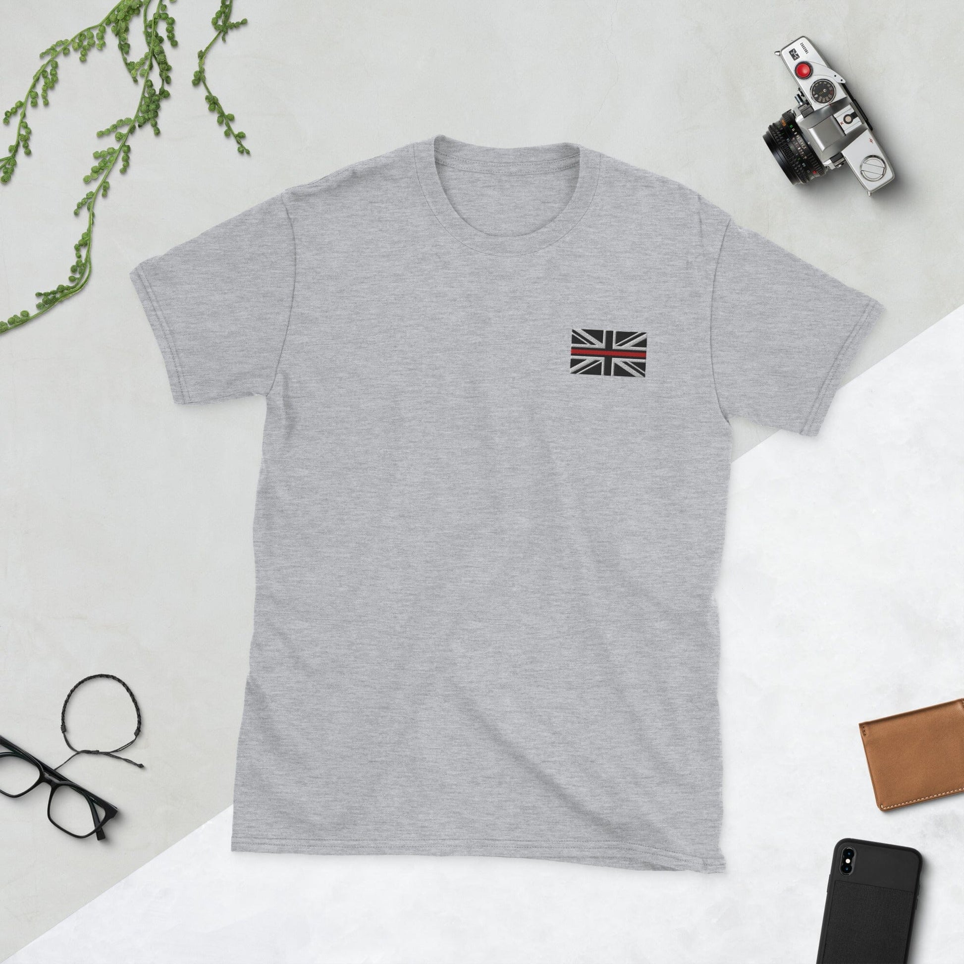 Union Jack Logo T-Shirt SIS Training Gear Sport Grey S 