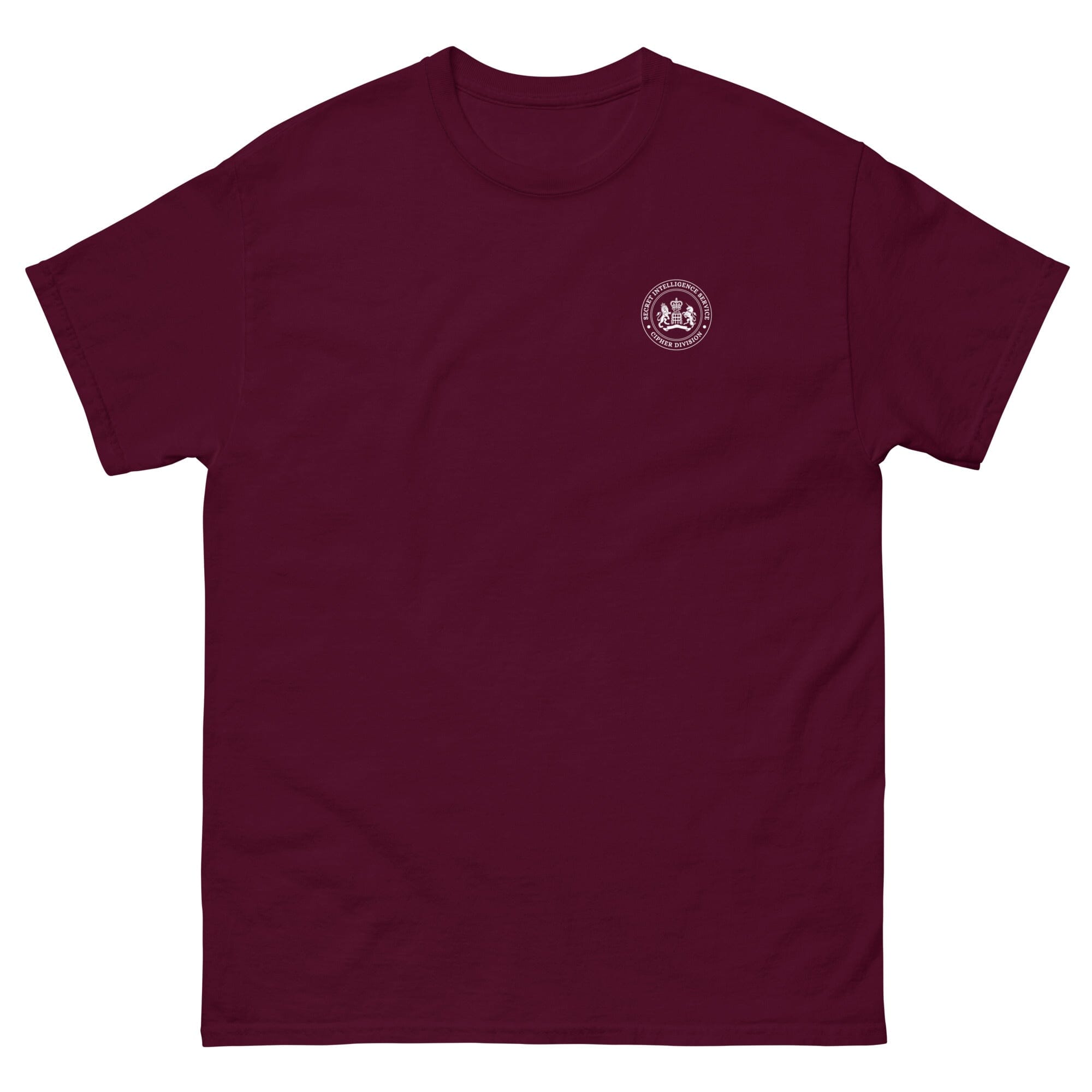 Cipher Division T-Shirt (Small Logo) SIS Training Gear Maroon S 