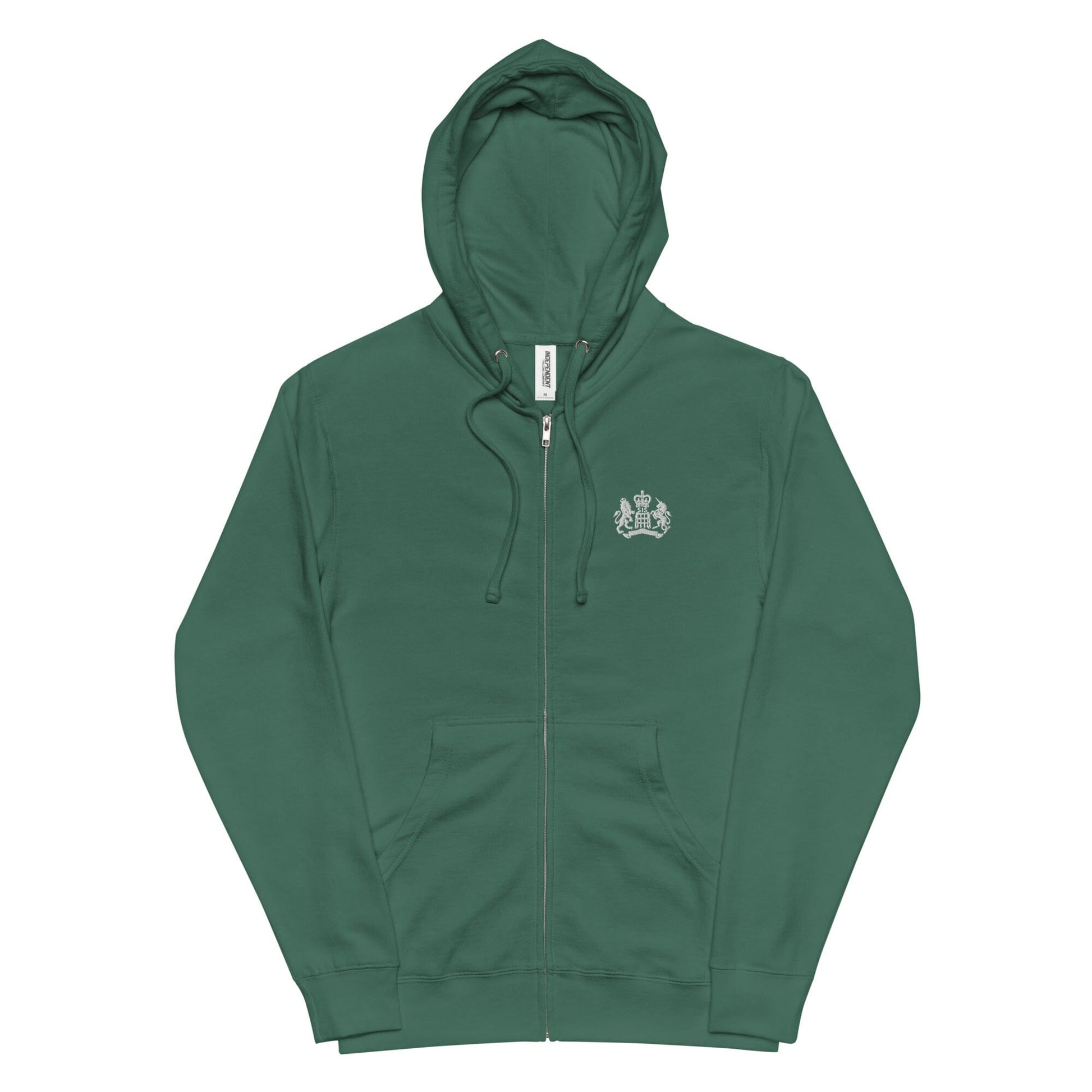 Fleece Zip Up Hoodie SIS Training Gear Green S 