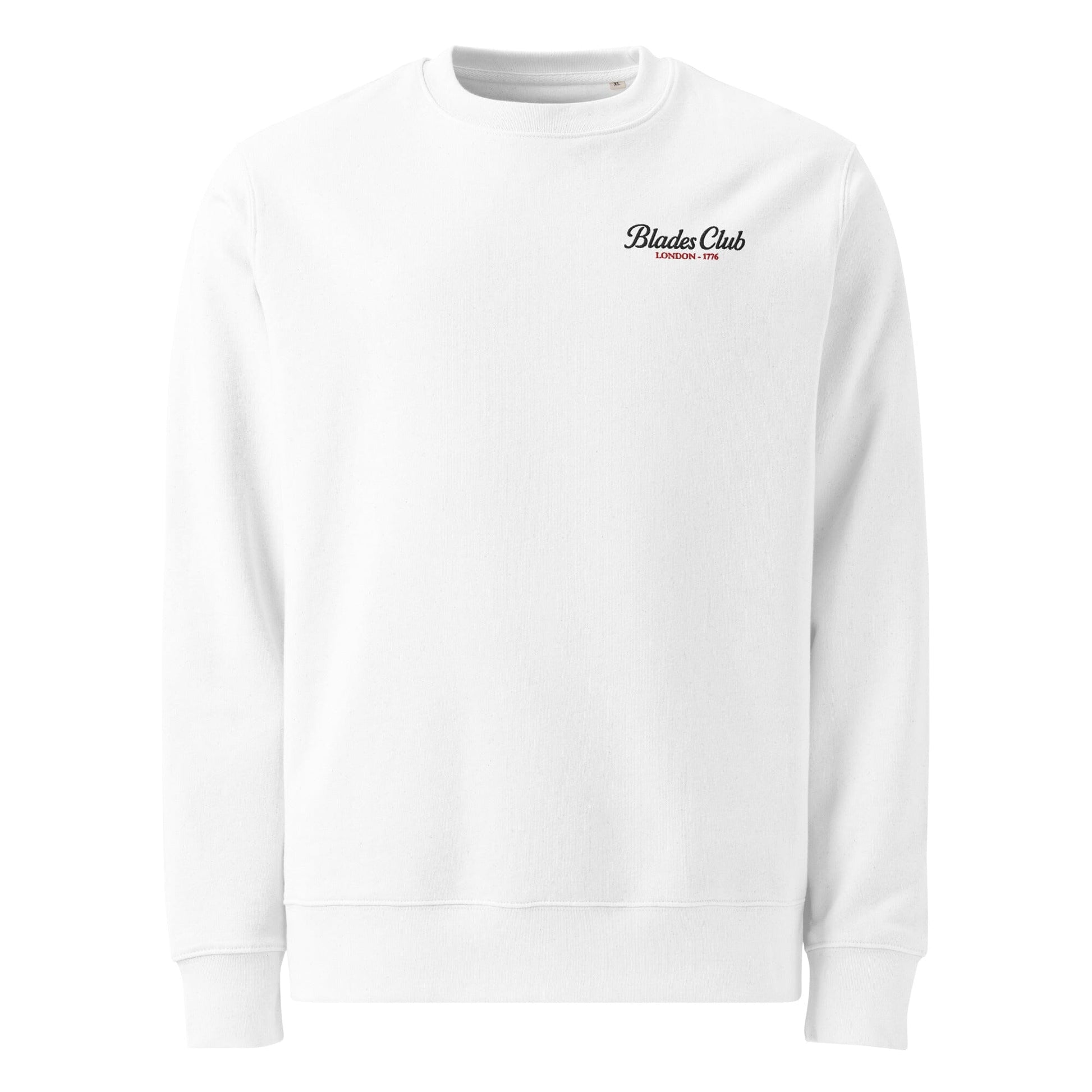 Blades Club Luxury Sweatshirt - Small Logo SIS Training Gear White S 