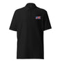 USA UK Flag Pique Polo Shirt SIS Training Gear Black S 