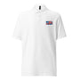 USA UK Flag Pique Polo Shirt SIS Training Gear White S 