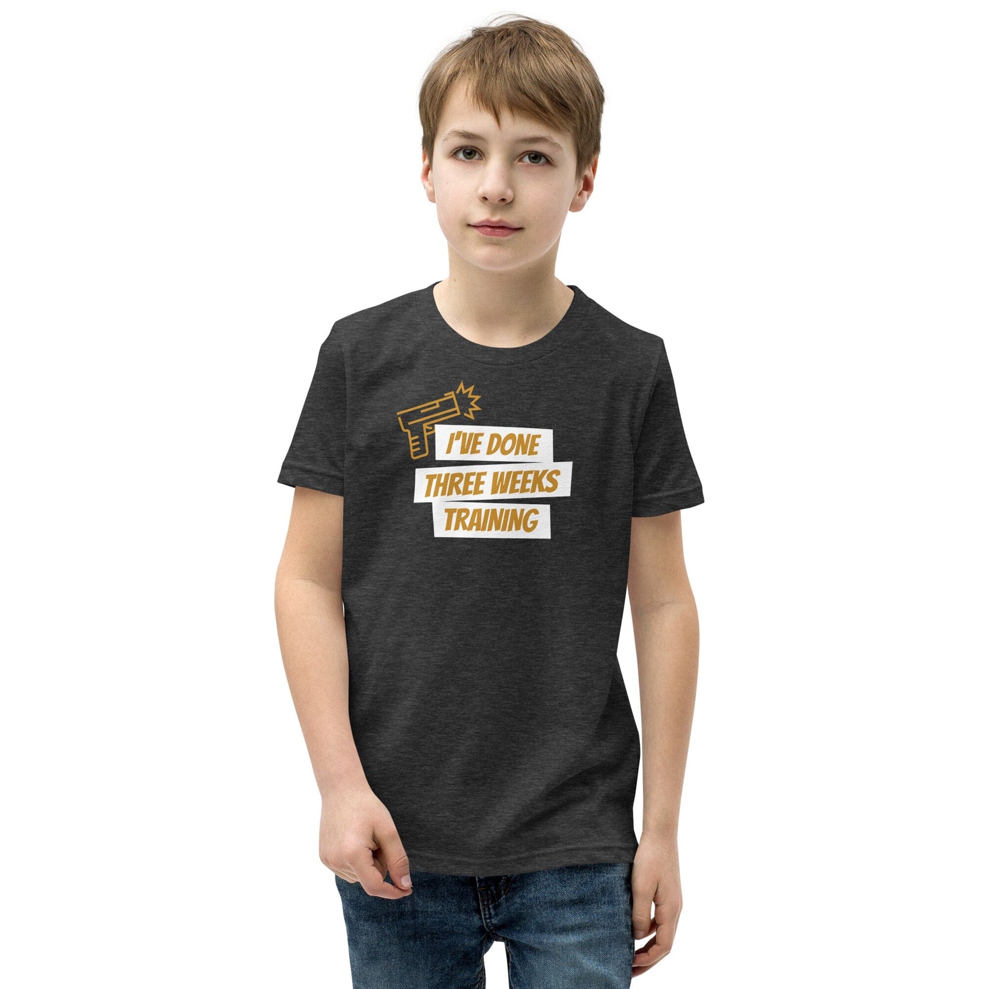 I've Done 3 Weeks Training Kids T-Shirt SIS Training Gear 
