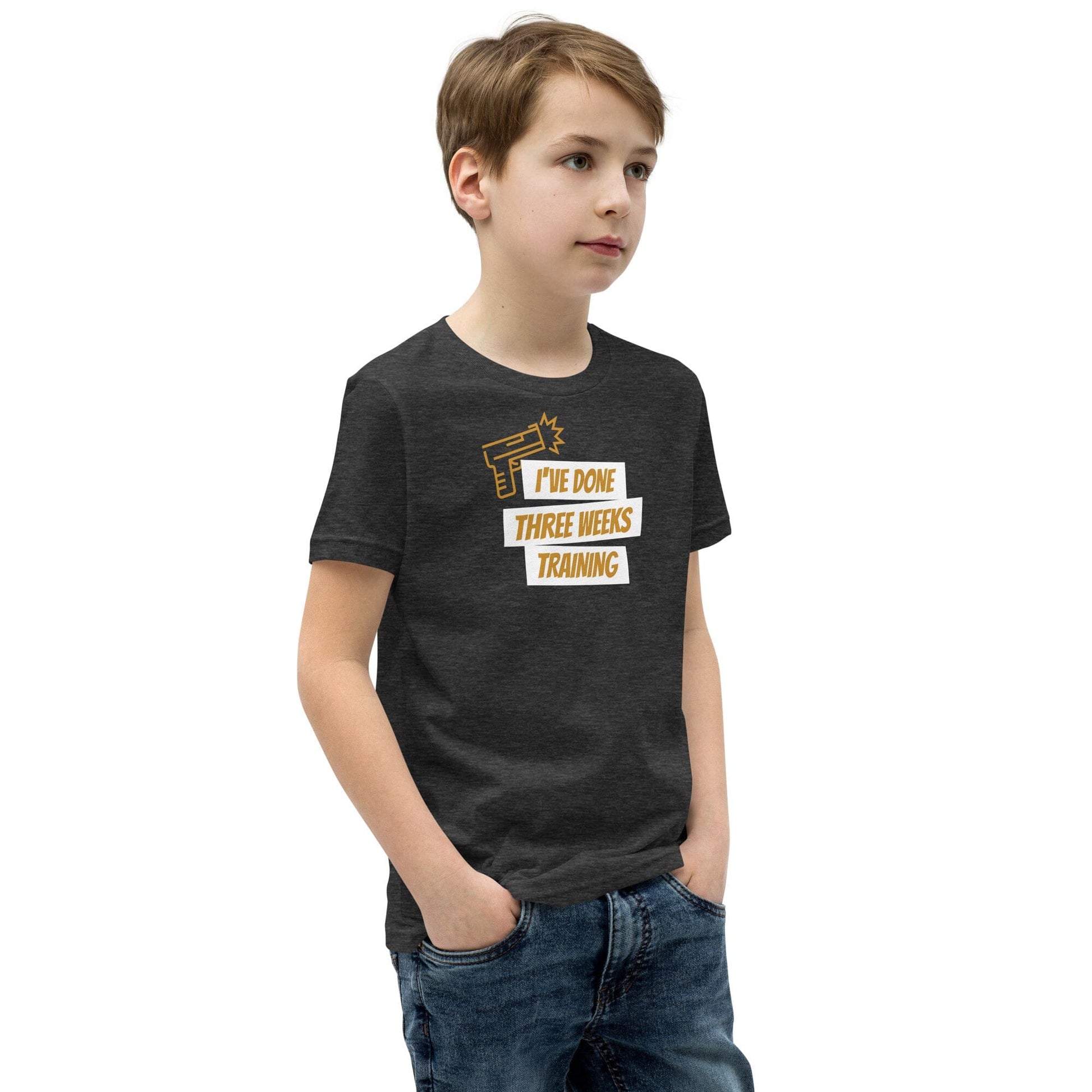 I've Done 3 Weeks Training Kids T-Shirt SIS Training Gear 