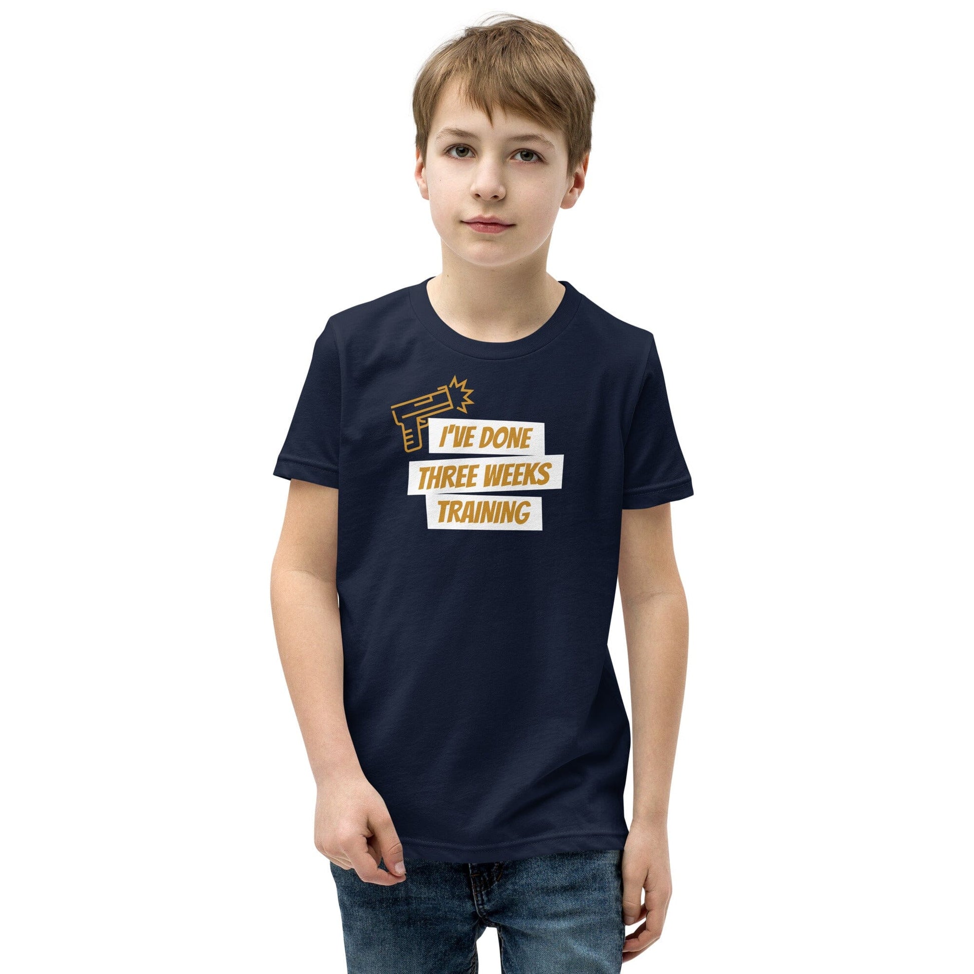 I've Done 3 Weeks Training Kids T-Shirt SIS Training Gear 