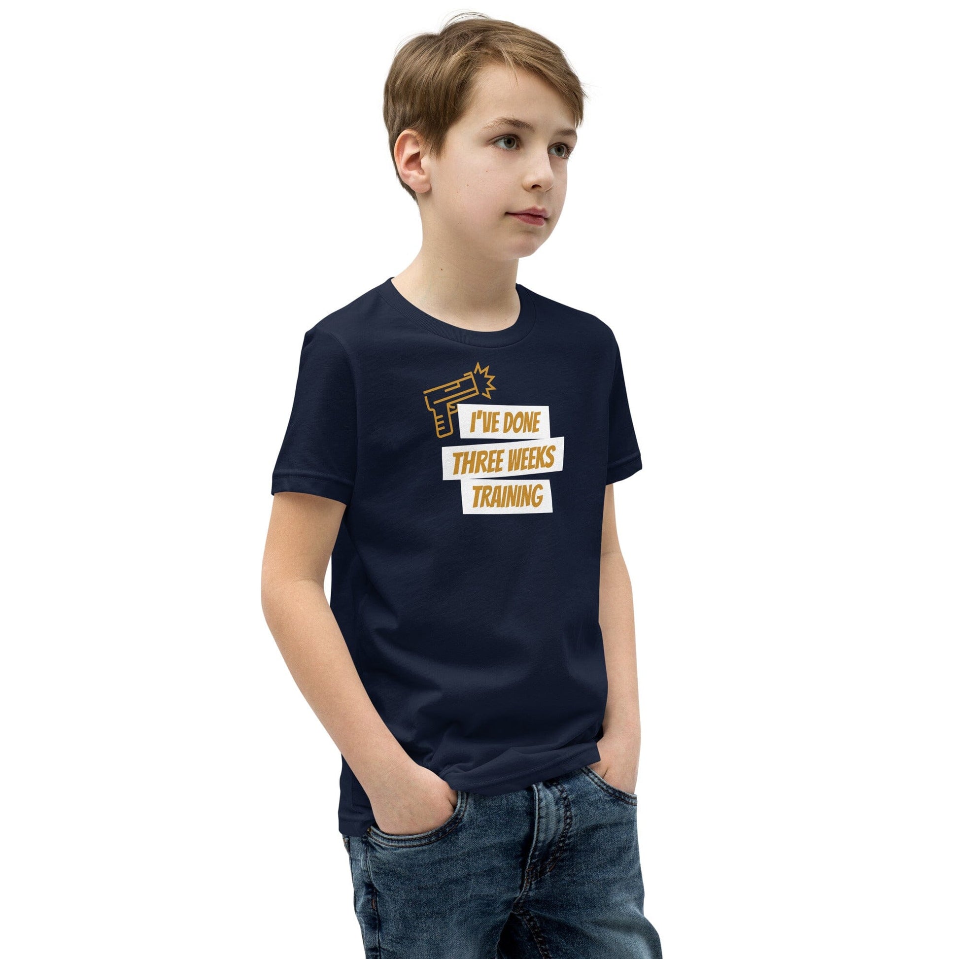 I've Done 3 Weeks Training Kids T-Shirt SIS Training Gear 