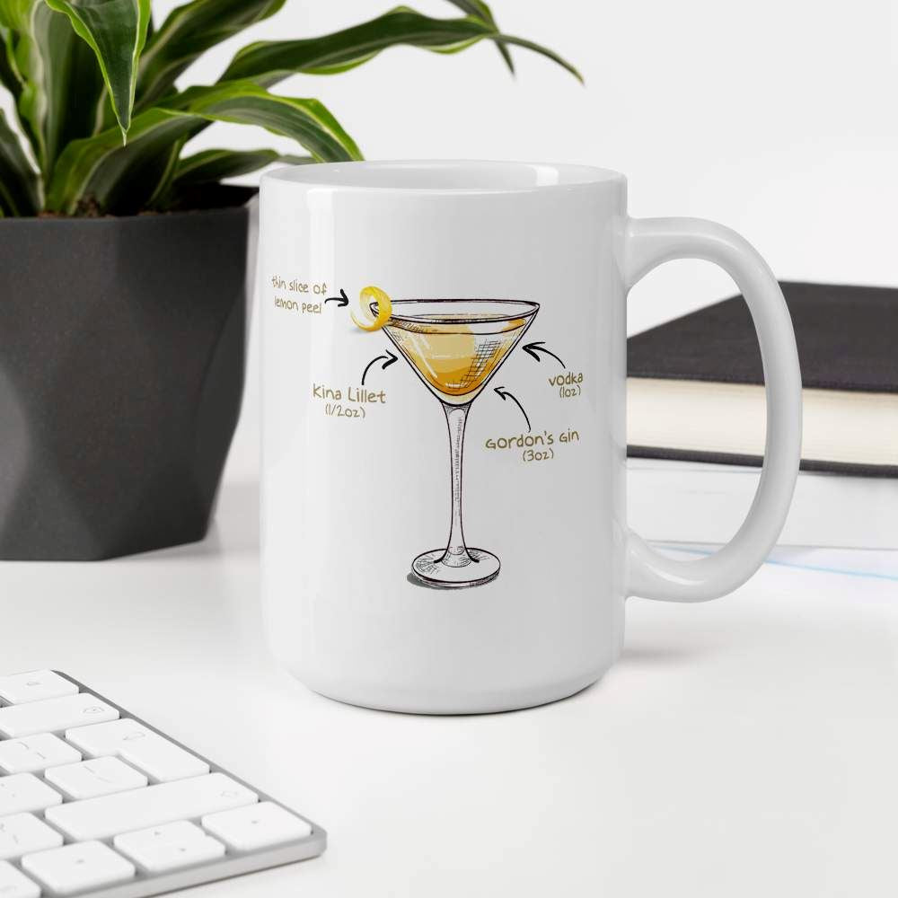 Vesper Martini Mug Mugs Q Branch Media 