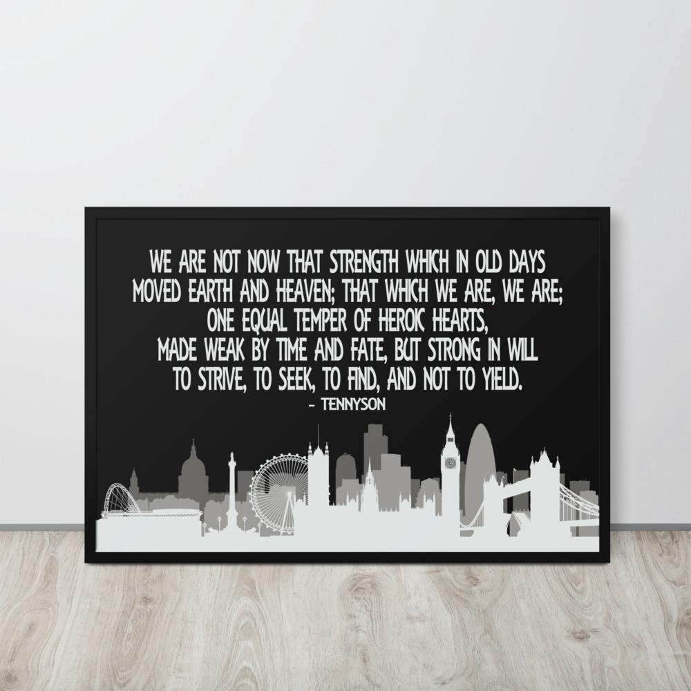 Tennyson Poem Poster SIS Training Gear 