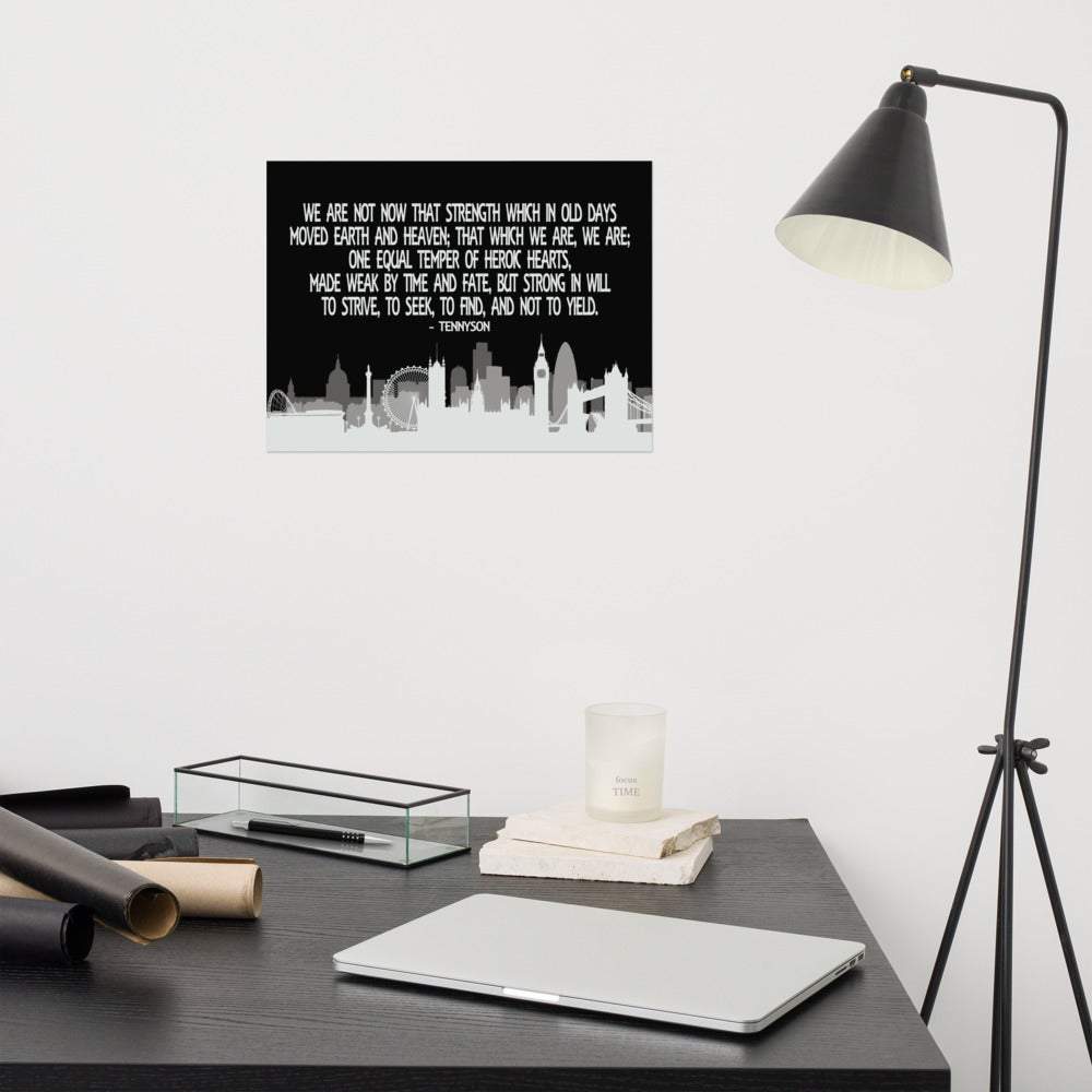 Tennyson Poem Poster SIS Training Gear 12×16 