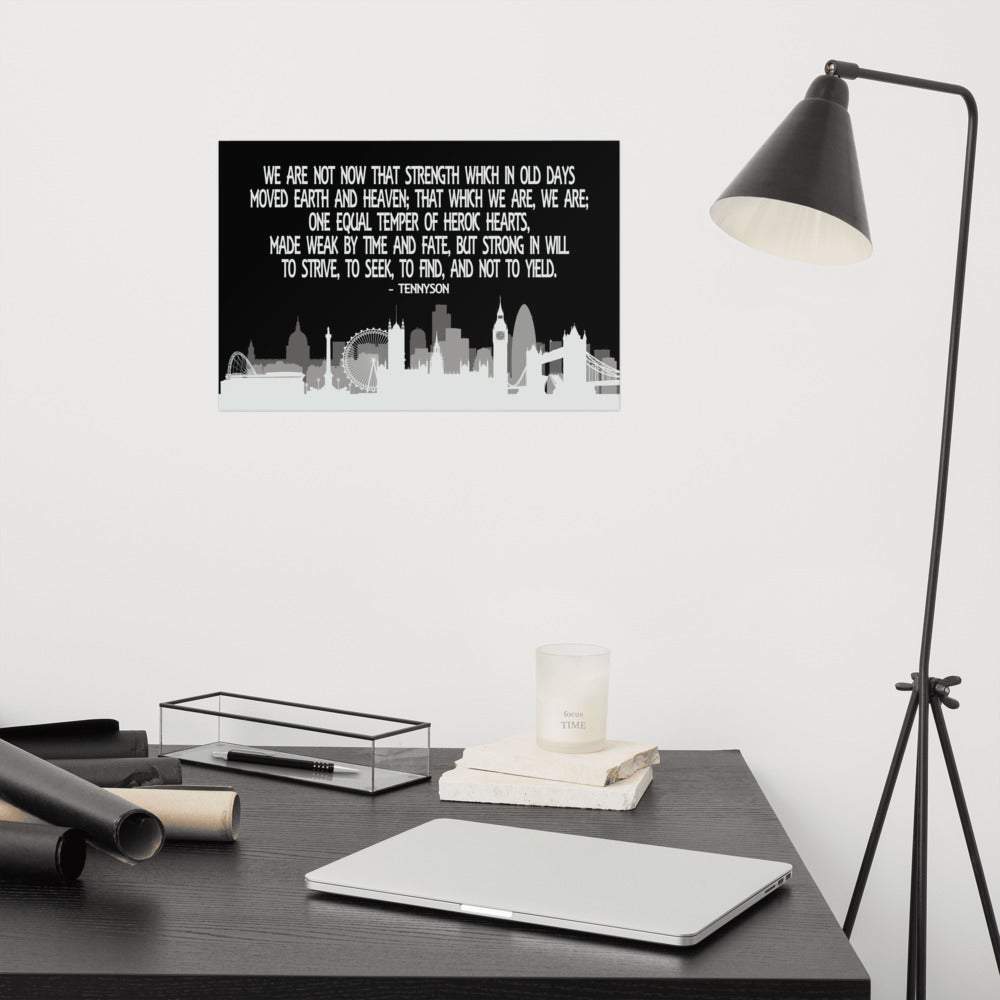 Tennyson Poem Poster SIS Training Gear 12×18 