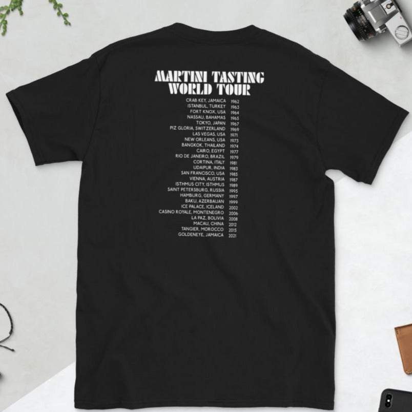 Martini Tasting World Tour Short-Sleeve T-Shirt Q Branch Media Black S 