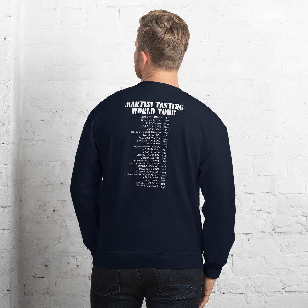 Martini Tasting World Tour Sweatshirt Q Branch Media Navy S 