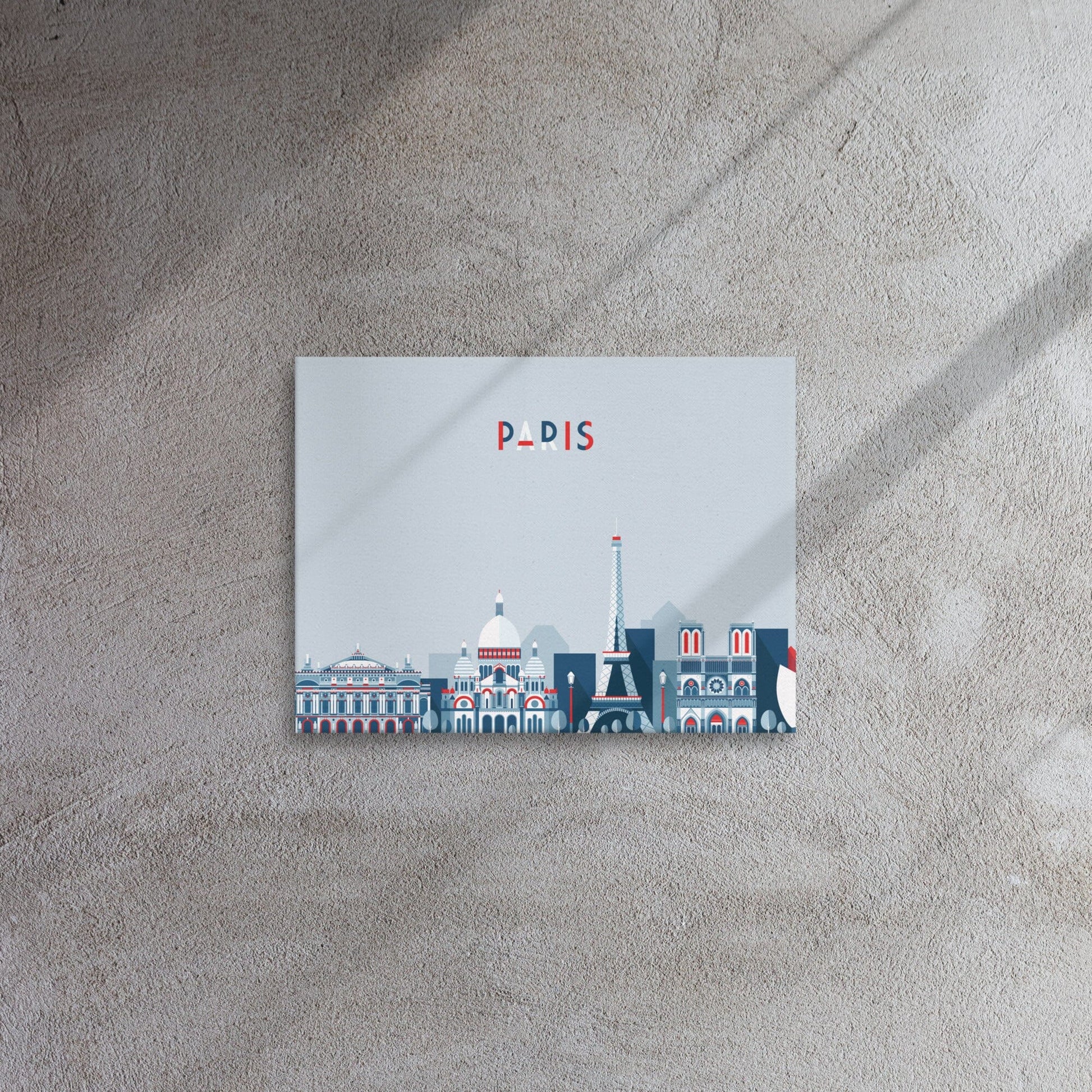 Paris Location Cityscape Canvas SIS Training Gear 12″×16″ 