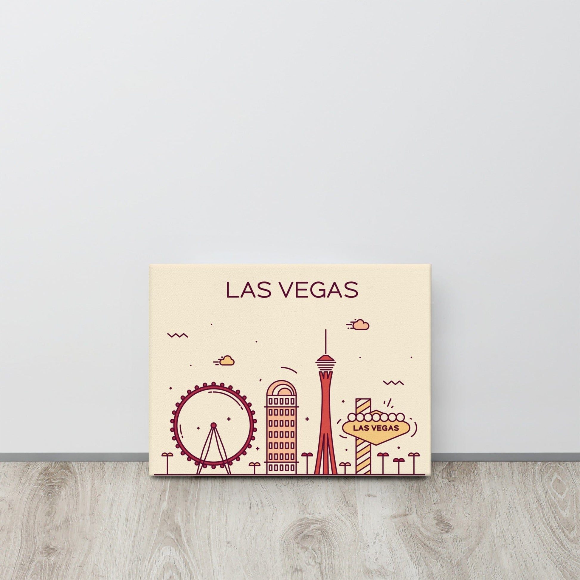 Las Vegas Location Cityscape Canvas SIS Training Gear 12″×16″ 
