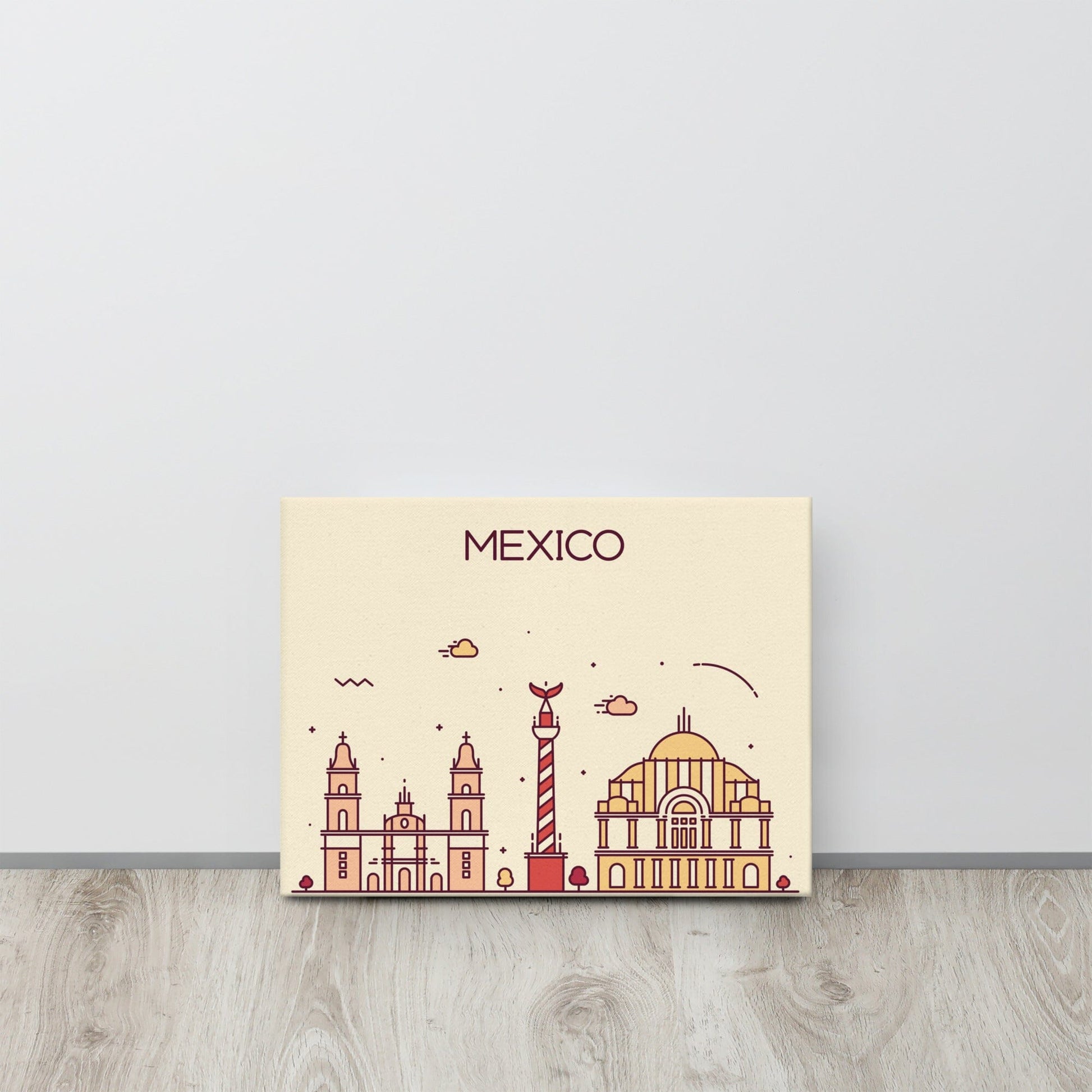 Mexico Location Cityscape Canvas SIS Training Gear 12″×16″ 