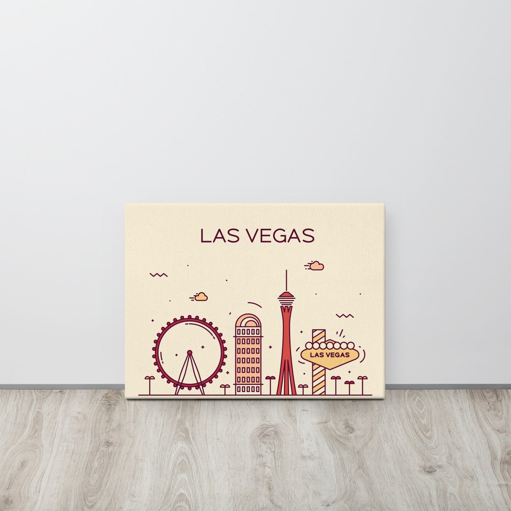Las Vegas Location Cityscape Canvas SIS Training Gear 18″×24″ 