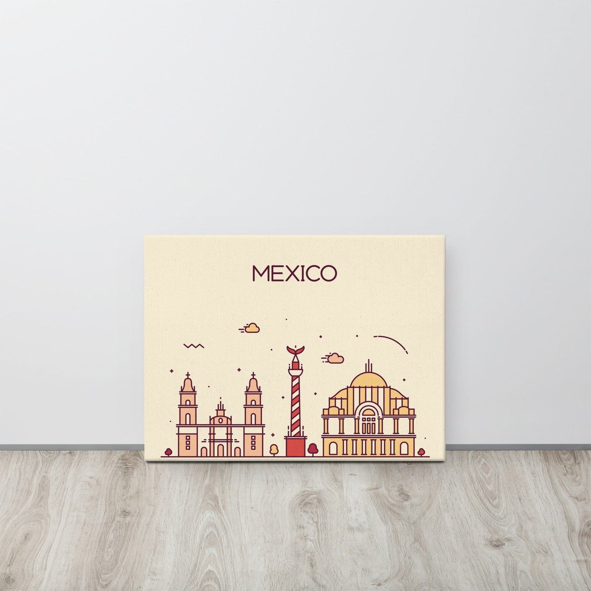 Mexico Location Cityscape Canvas SIS Training Gear 18″×24″ 