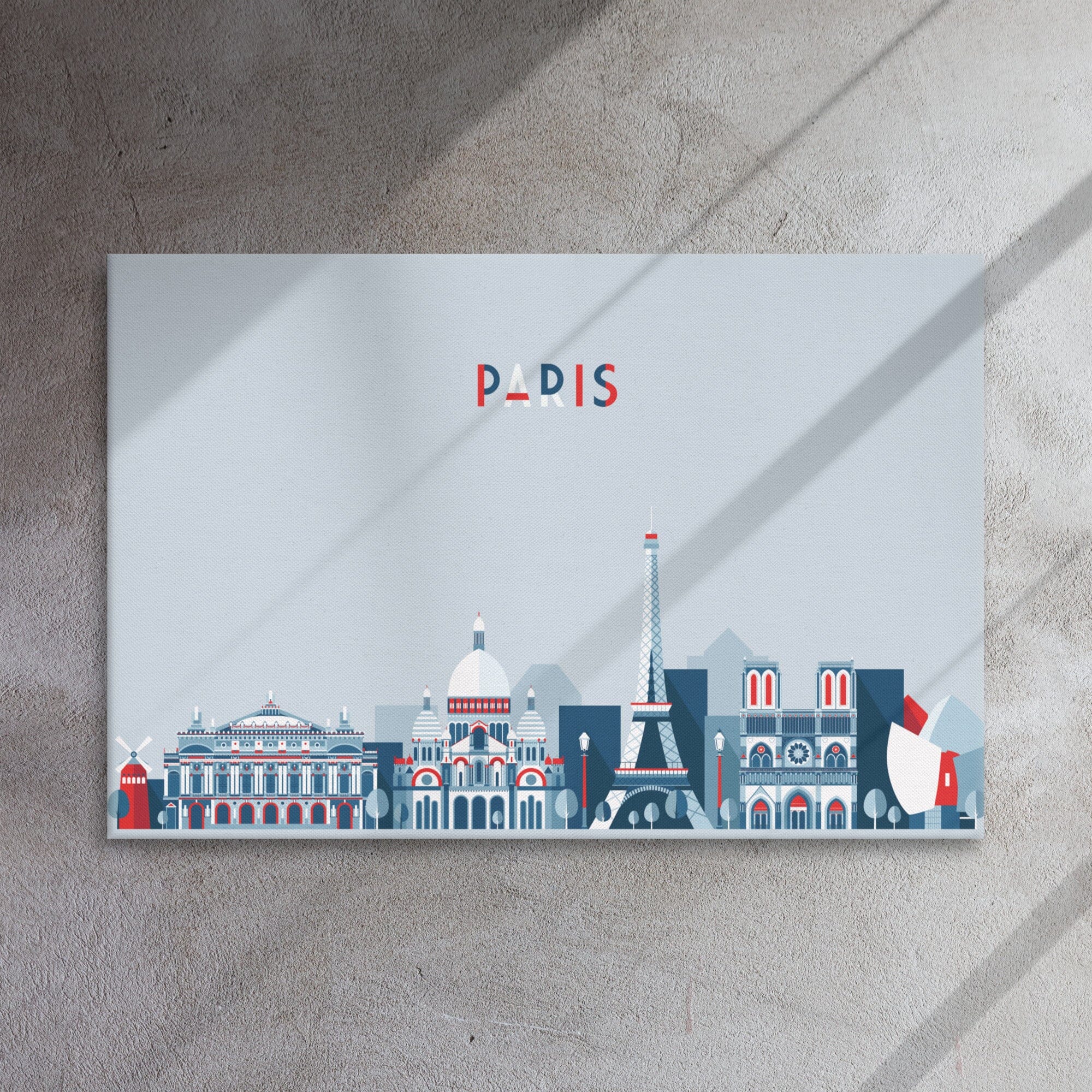 Paris Location Cityscape Canvas SIS Training Gear 24″×36″ 