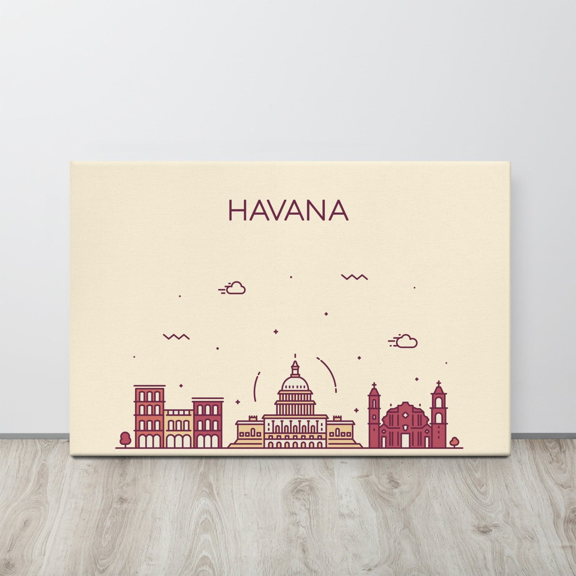 Havana Location Cityscape Canvas SIS Training Gear 24″×36″ 