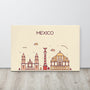 Mexico Location Cityscape Canvas SIS Training Gear 24″×36″ 