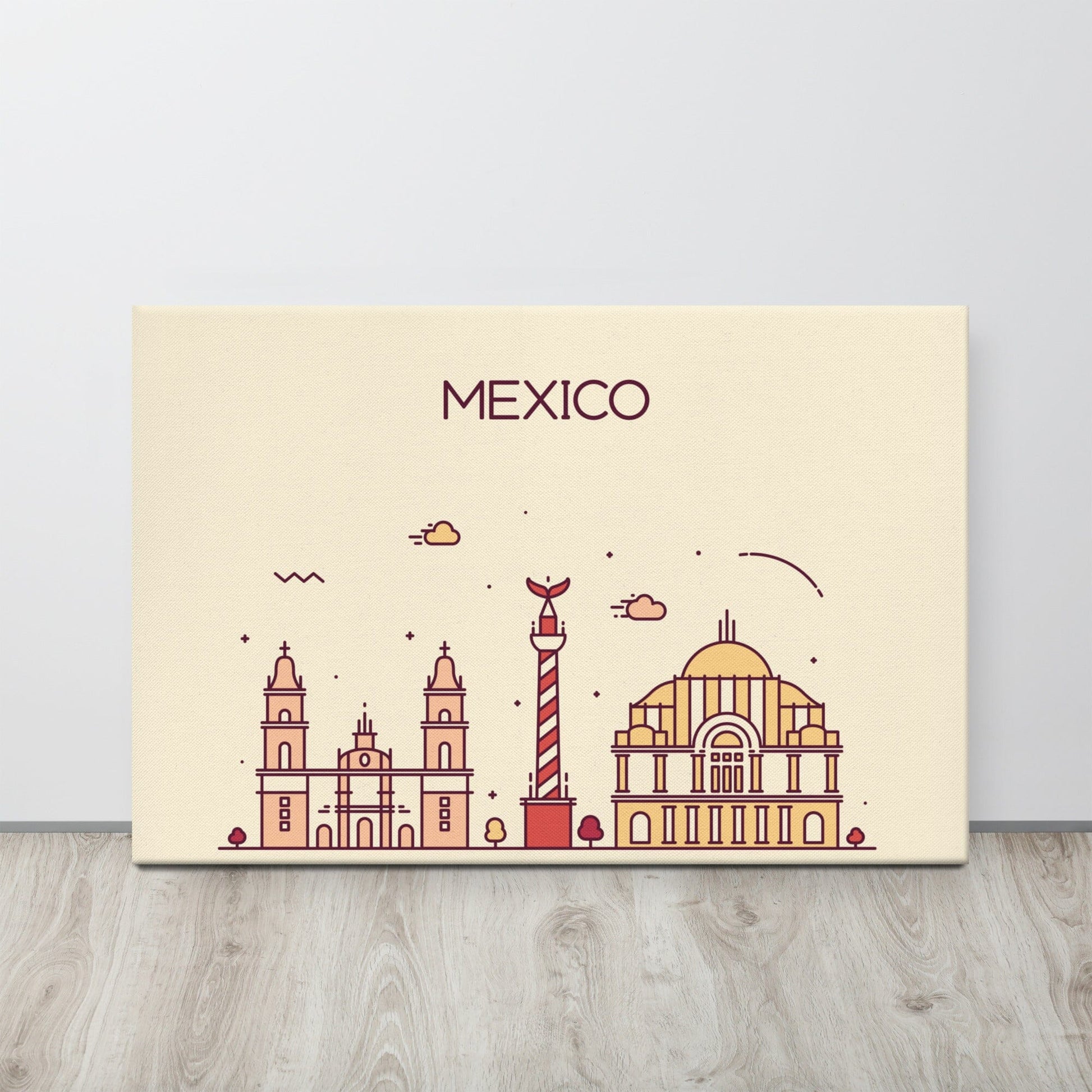 Mexico Location Cityscape Canvas SIS Training Gear 24″×36″ 