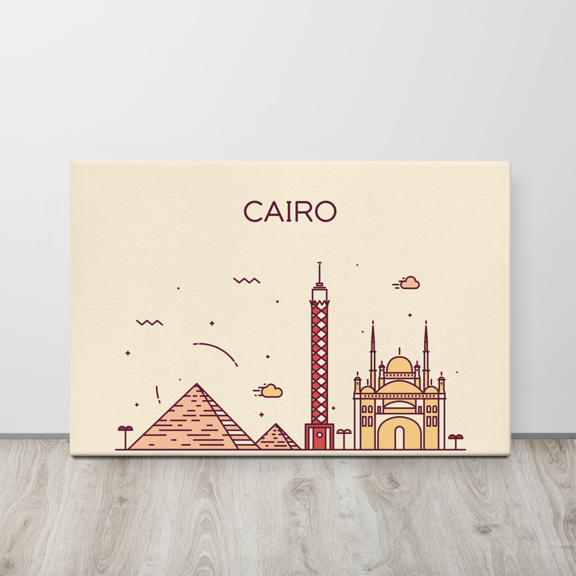 Cairo Location Cityscape Canvas SIS Training Gear 24″×36″ 