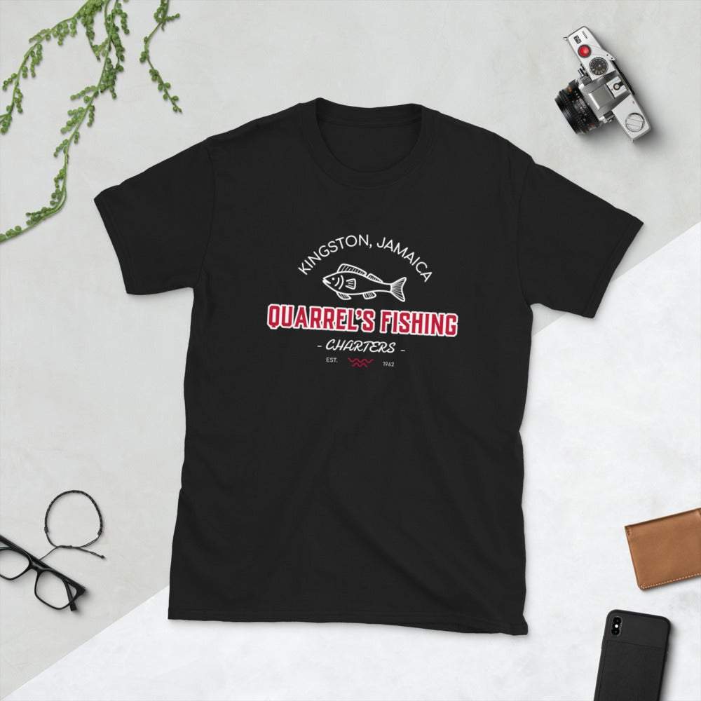 Quarrel's Fishing Charters T-Shirt SIS Training Gear Black S 