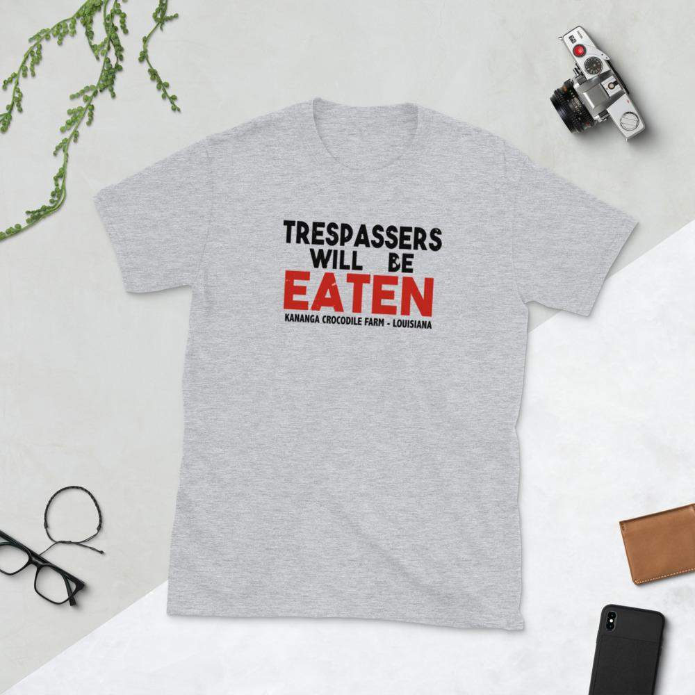 Trespassers Will Be Eaten T-Shirt Shirts & Tops Q Branch Media Sport Grey S 