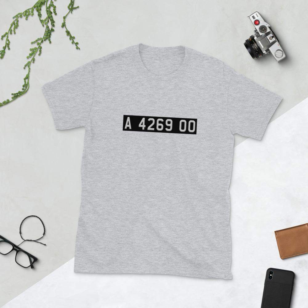 Matera DB5 License Plate T-Shirt SIS Training Gear S 