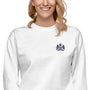 Ladies Fleece Pullover Q Branch Media White S 