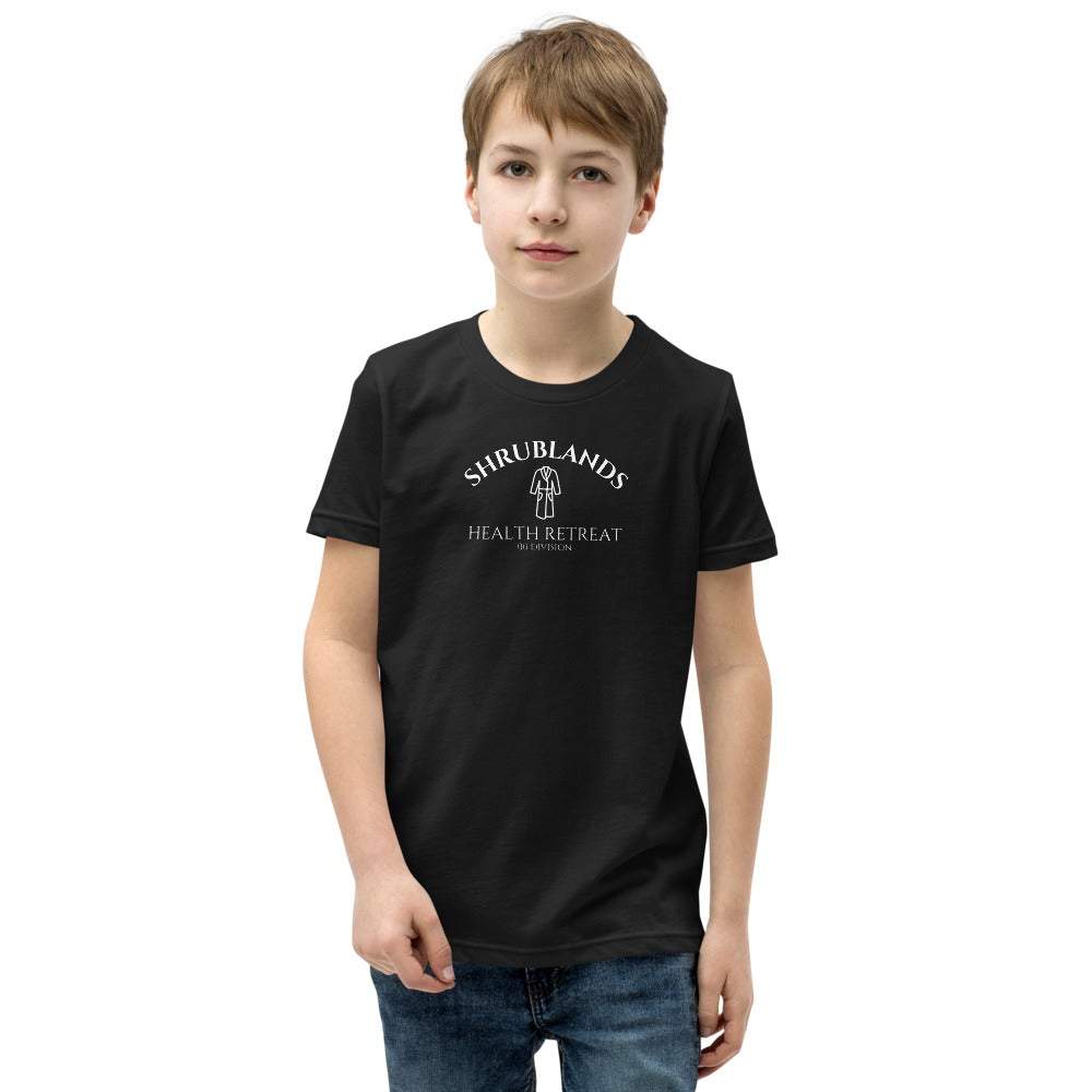 Kids Shrublands Health Retreat T-Shirt Q Branch Media Black S 